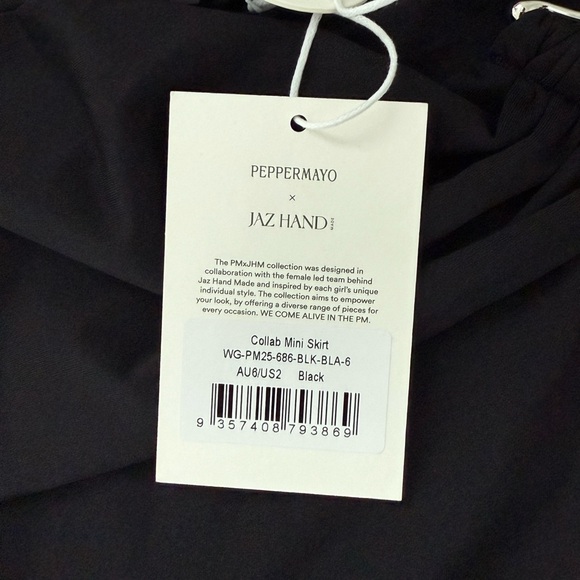 NWT - black mini skirt set and halter top from Peppermayo - Picture 8 of 9